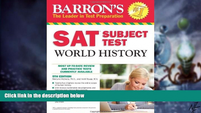 Big Deals  Barron s SAT Subject Test World History, 5th Edition  Best Seller Books Best Seller