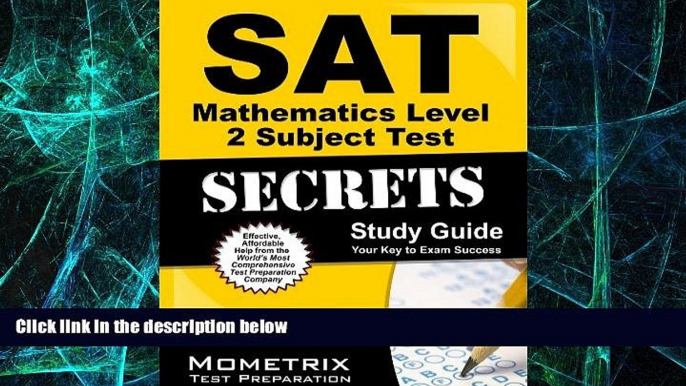 Big Deals  SAT Mathematics Level 2 Subject Test Secrets Study Guide: SAT Subject Exam Review for