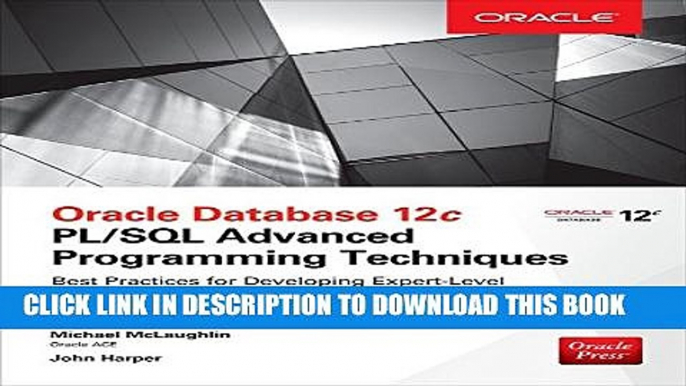 [Read PDF] Oracle Database 12c PL/SQL Advanced Programming Techniques Ebook Online