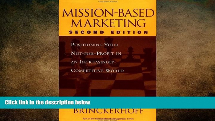 EBOOK ONLINE  Mission-Based Marketing: Positioning Your Not-for-Profit in an Increasingly