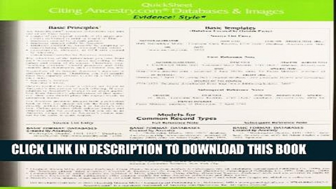 [PDF] Quicksheet Citing Ancestry.com Databases   Images Popular Online