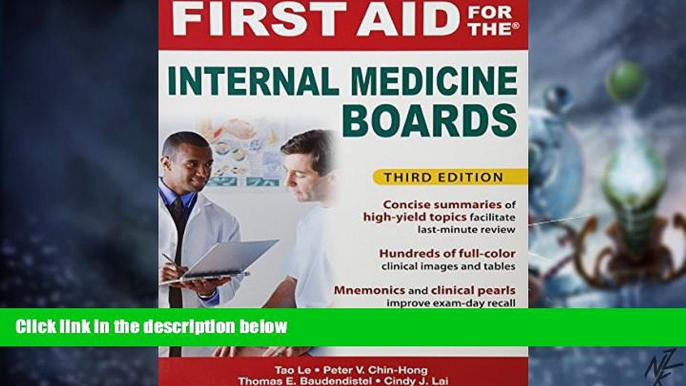 Big Deals  First Aid for the Internal Medicine Boards, 3rd Edition (First Aid Series)  Best Seller