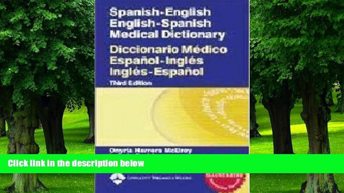 Big Deals  Spanish-English English-Spanish Medical Dictionary: Diccionario MÃ©dico