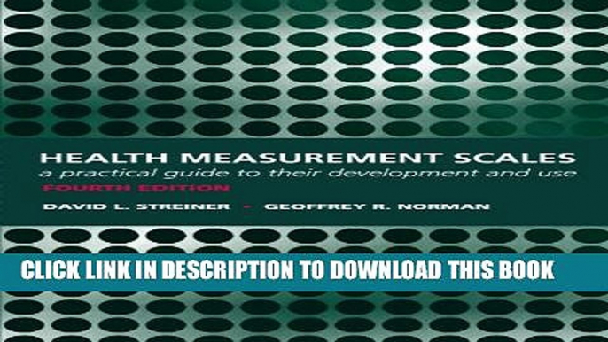 [PDF] Health Measurement Scales: A practical guide to their development and use Popular Colection