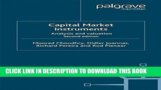 [PDF] Capital Market Instruments: Analysis and valuation (Finance and Capital Markets Series)