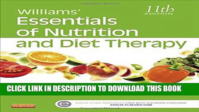 [PDF] Williams  Essentials of Nutrition and Diet Therapy, 11e Popular Colection