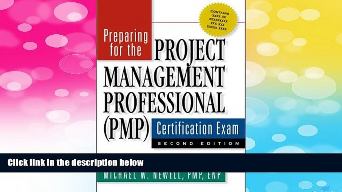 Must Have  Preparing for the Project Management Professional (PMP) Certification Exam, Second