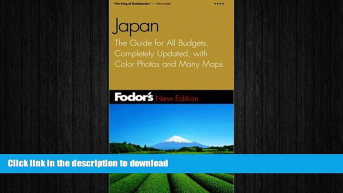 FAVORIT BOOK Fodor s Japan, 16th Edition: The Guide for All Budgets, Completely Updated, with