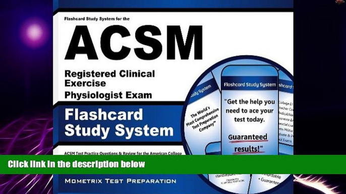 Big Deals  Flashcard Study System for the ACSM Registered Clinical Exercise Physiologist Exam: