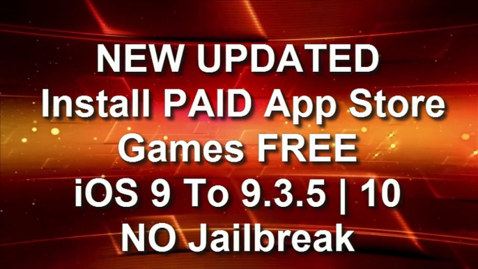 NEW UPDATED Install PAID App Store Games FREE iOS 9 To 9.3.5 - 10 NO Jailbreak - YouTube