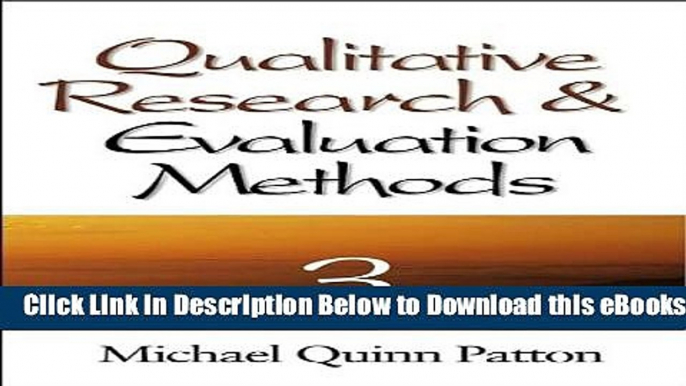 [Reads] Qualitative Research   Evaluation Methods (text only) 3rd (Third) edition by M. Q. Patton