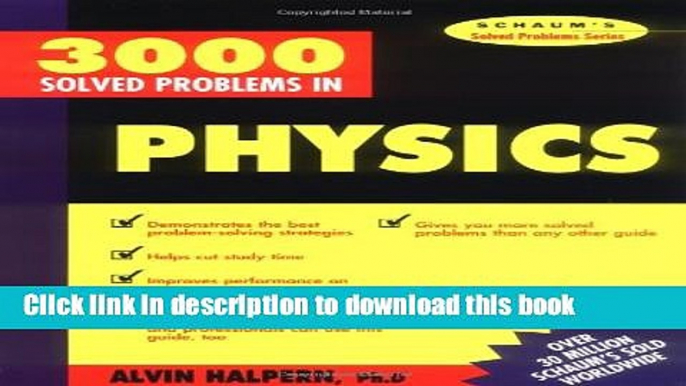 Read 3,000 Solved Problems in Physics (Schaum s Solved Problems) (Schaum s Solved Problems