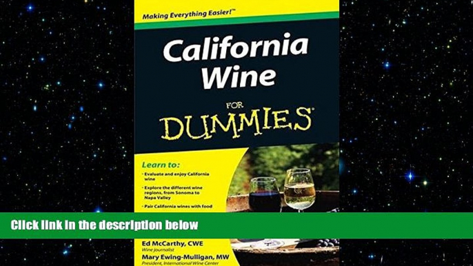 complete  California Wine For Dummies