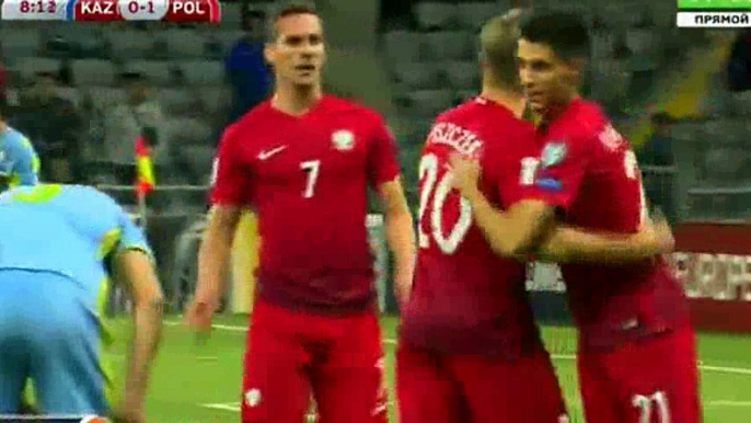 Kazakhstan 2-2 Poland - All Goals & Full Highlights - 04-09-2016