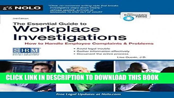 [PDF] The Essential Guide to Workplace Investigations: How to Handle Employee Complaints