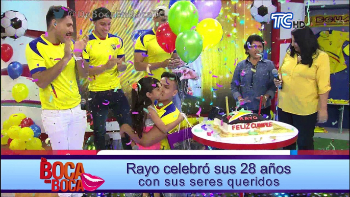 Rayo celebró sus 28 años con sus seres queridos