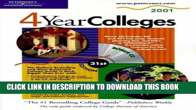 Collection Book Peterson s 4 Year Colleges 2001 (Peterson s Four Year Colleges, 2001)