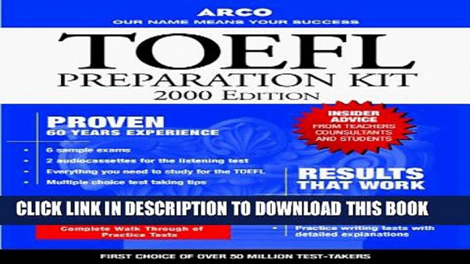 Collection Book Arco Preparation Kit for the Toefl Test (Master the Toefl)