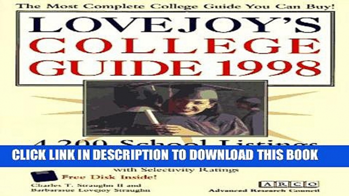 New Book Lovejoy s College Guide