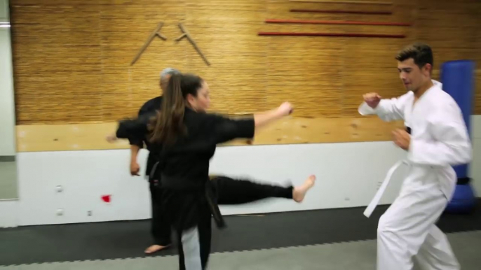 Black Belt Kid Vs. White Belt Adults