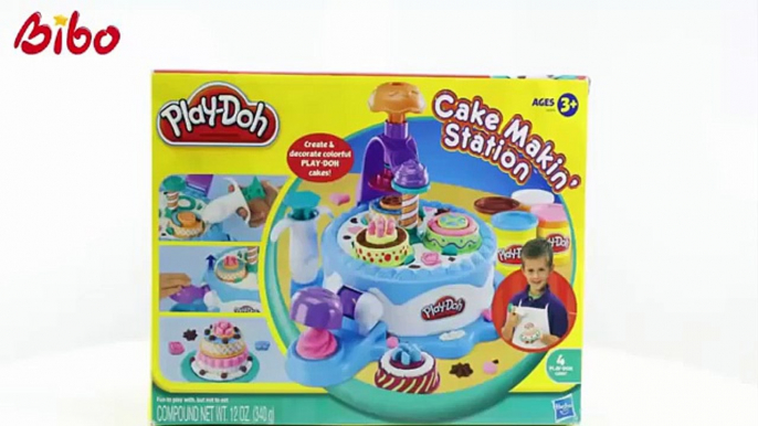 ❤Đồ Chơi Đất Nặn Play Doh Làm Bánh Kem Sinh Nhật Nhiều Tầng Đủ Màu Sắc