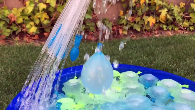 Balloon Bonanza 120 Water Balloons Freaky Fast! Pool Water Balloon Maker Video Globos de Agua