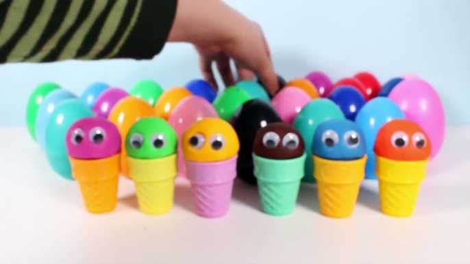 Play Doh Surprise Ice Creams Video Play-Doh Ice Cream Cones Surprise Eggs Play Food Toy Videos