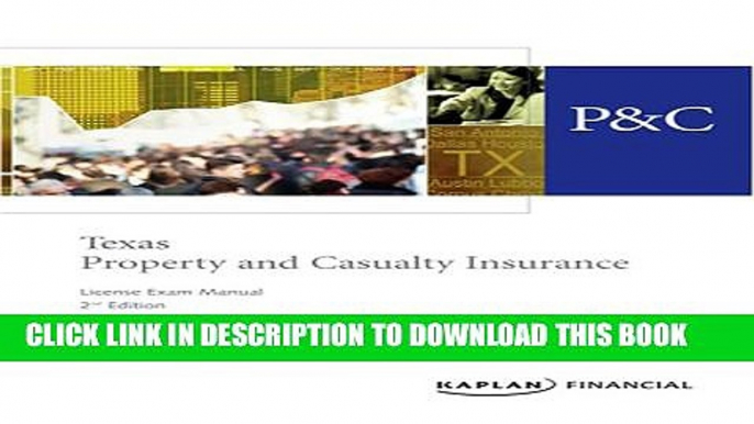 [PDF] Texas Property   Casualty Insurance License Exam Manual, 2nd Edition Full Online