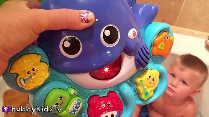 Vtech Bath Bubbles Whale! HobbyBabies Make Real BUBBLES Songs Music Color Learn Toy HobbyKidsTV