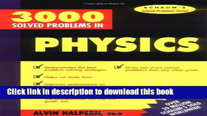 Read 3,000 Solved Problems in Physics (Schaum s Solved Problems) (Schaum s Solved Problems