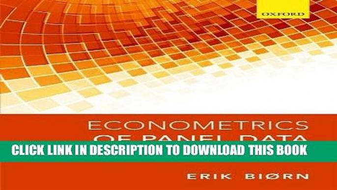 [PDF] Econometrics of Panel Data: Methods and Applications Popular Online