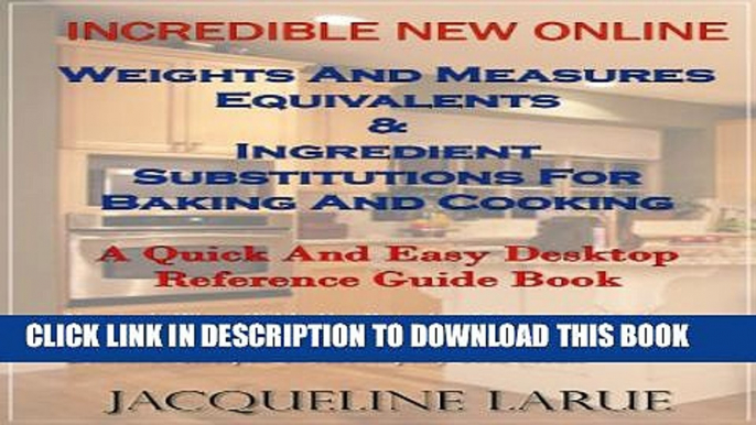 [PDF] Incredible New Online Weights And Measures Equivalents   Ingredient Substitutions For Baking