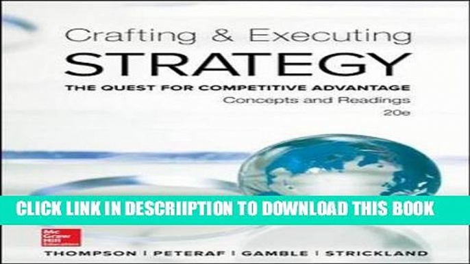 [New] Crafting and Executing Strategy: Concepts and Readings Exclusive Full Ebook