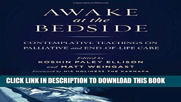 New Book Awake at the Bedside: Contemplative Teachings on Palliative and End-of-Life Care