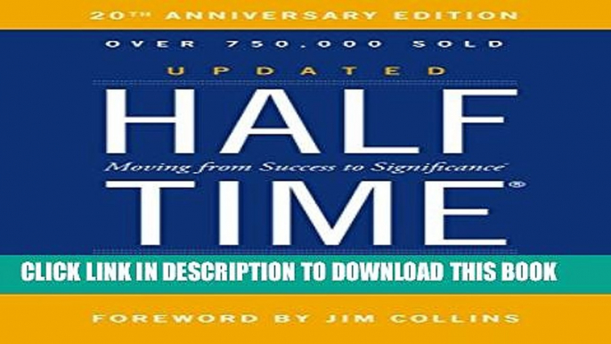 Collection Book Halftime: Moving from Success to Significance