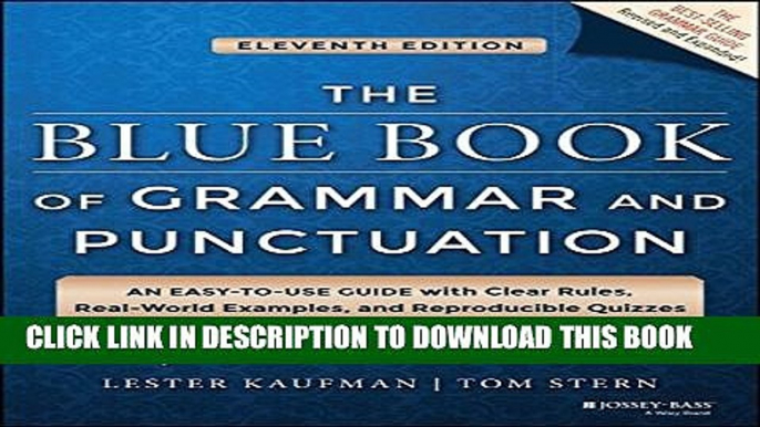 New Book The Blue Book of Grammar and Punctuation: An Easy-to-Use Guide with Clear Rules,