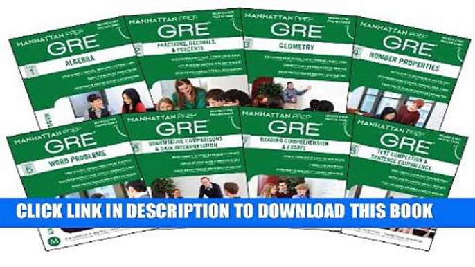 Collection Book Manhattan Prep GRE Set of 8 Strategy Guides (Manhattan Prep GRE Strategy Guides)