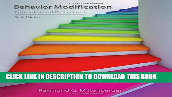 New Book Behavior Modification: Principles and Procedures