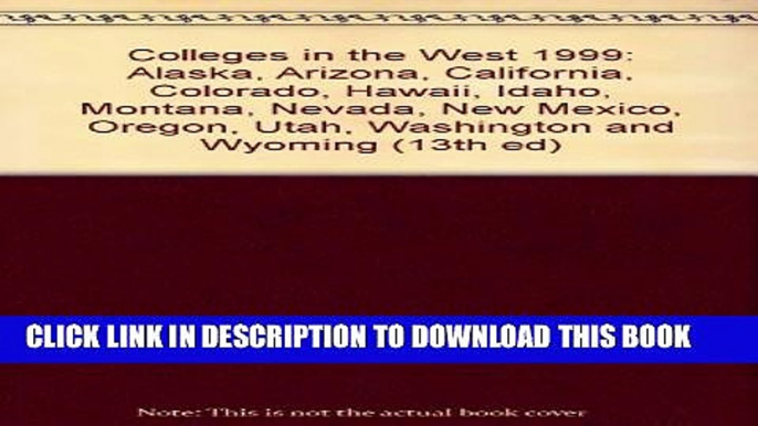 Collection Book Peterson s 1999 Colleges in the West (13th ed)