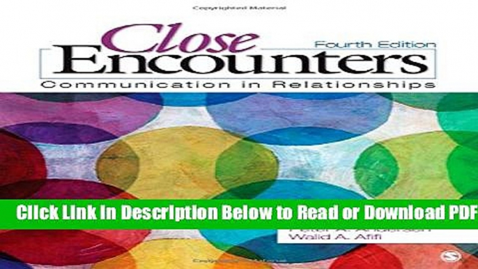 [PDF] Close Encounters: Communication in Relationships Popular Online