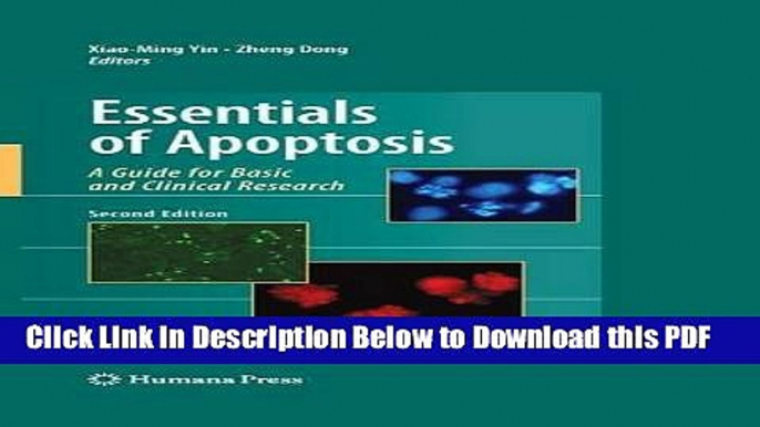 [Read] Essentials of Apoptosis: A Guide for Basic and Clinical Research Ebook Free