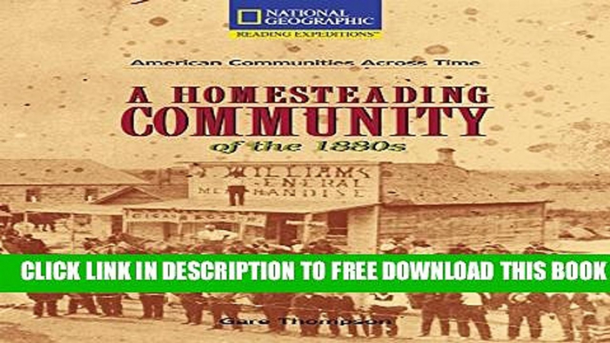 New Book A Homesteading Community of the 1880 s