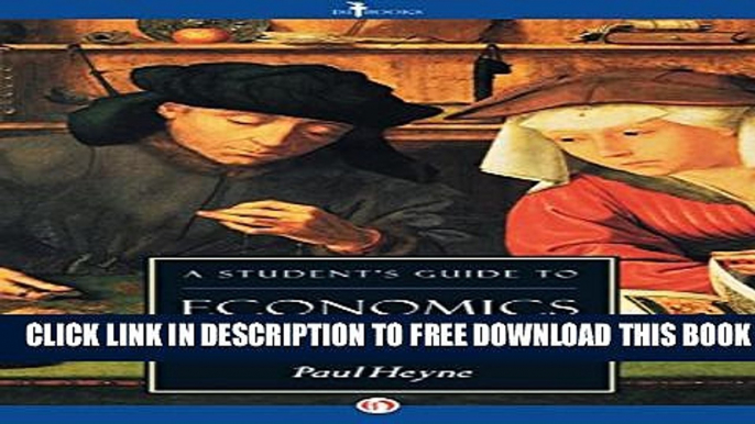 New Book A Student s Guide to Economics (ISI Guides to the Major Disciplines)