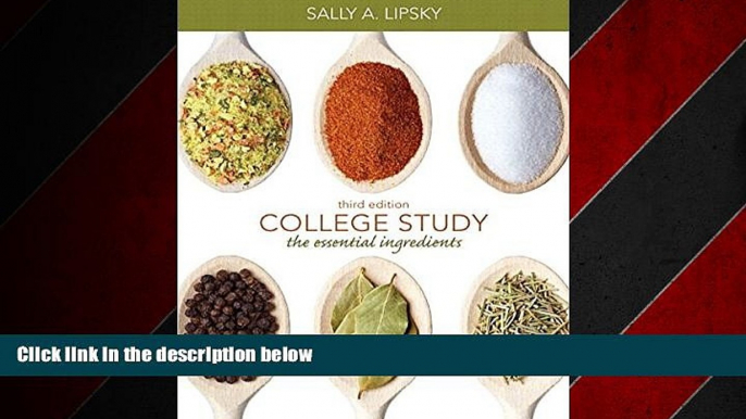 Online eBook College Study: The Essential Ingredients Plus NEW MyStudentSuccessLab Update --