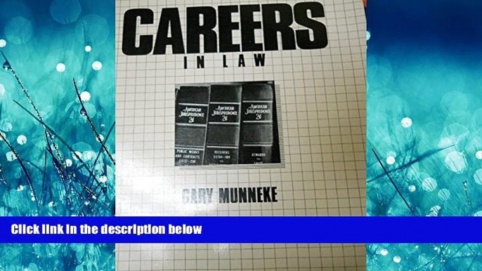 Popular Book Careers in Law (Vgm Professional Careers Series)