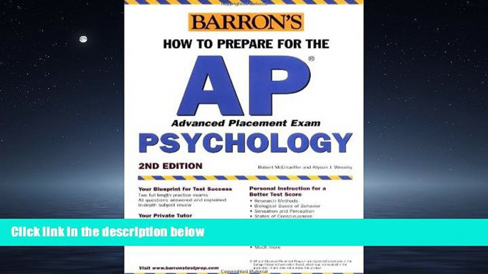 Choose Book How to Prepare for the AP Psychology (Barron s AP Psychology Exam)