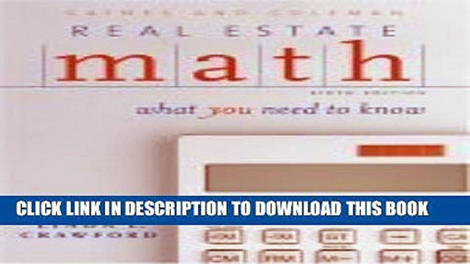 [PDF] Real Estate Math: What You Need to Know Full Online