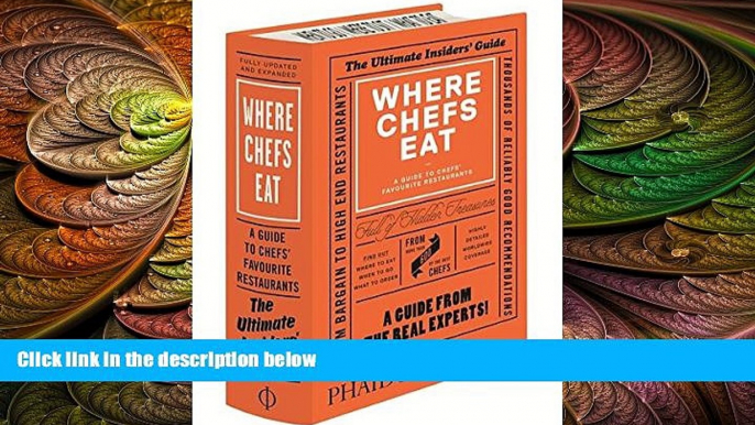 there is  Where Chefs Eat: A Guide to Chefs  Favorite Restaurants (2015)