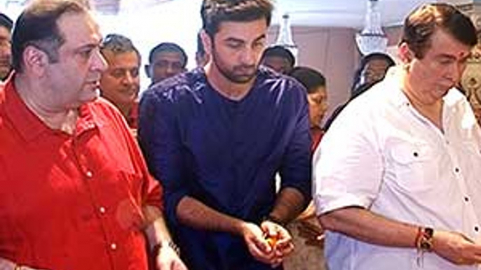 Ranbir Kapoor celebrates Ganesh Chaturthi at RK Studios