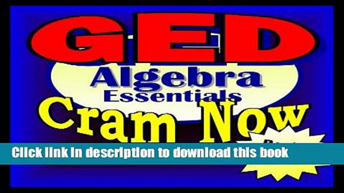 Read GED Prep Test ALGEBRA REVIEW Flash Cards--CRAM NOW!--GED Exam Review Book   Study Guide (GED